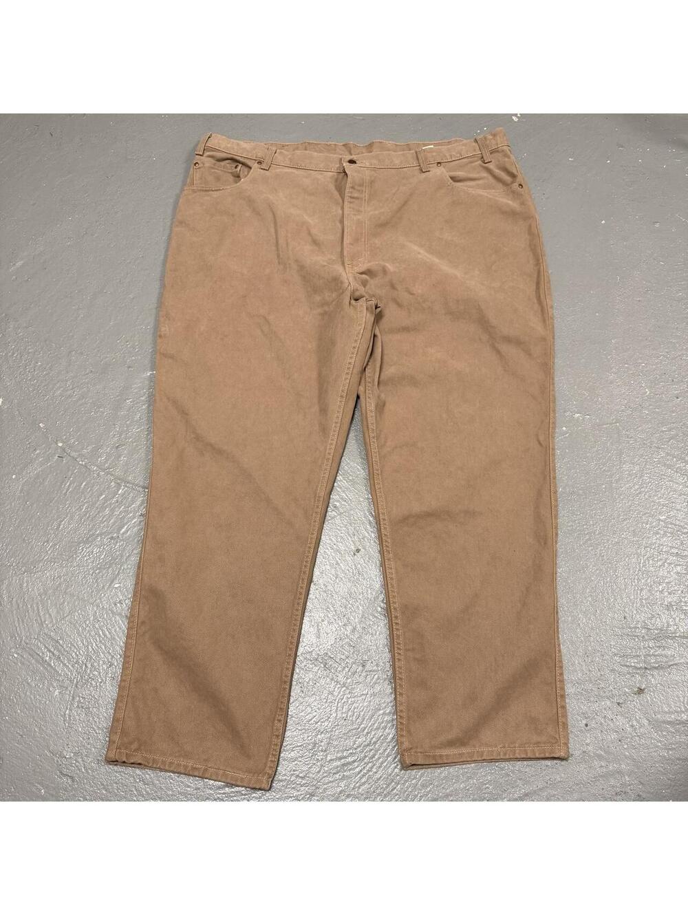 Vintage 1993 Made In USA Levis 545 Loose Orange Tab Brown Pants